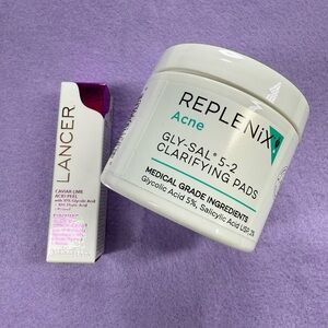 Replenix and Lancer Skincare, NEW.